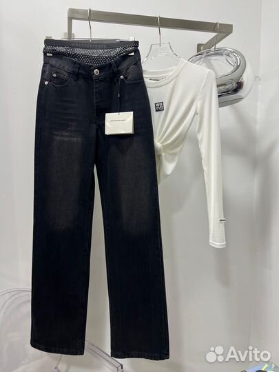 Джинсы alexander wang имитация трусы
