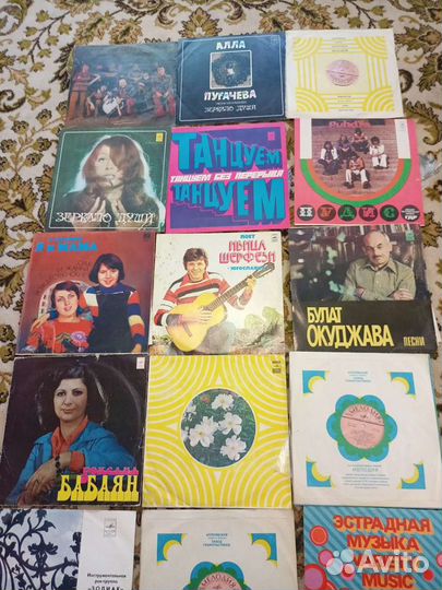 Виниловые пластинки 16 штук