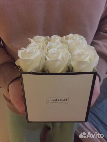 Букет роз из мыла