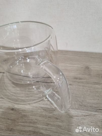 Кружка стеклянная под кофе