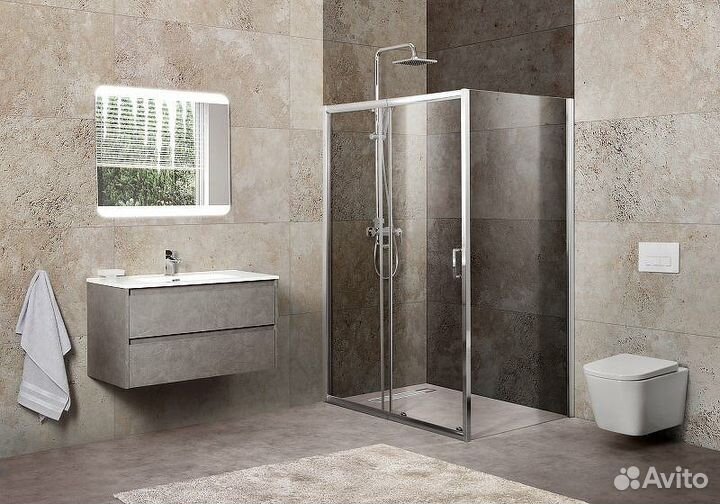 Душ. уголок BelBagno 115x100 unique-ah-1-100/115