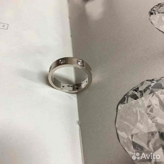 Обручальное кольцо Cartier Love, 8 бриллиантов 0,22ct