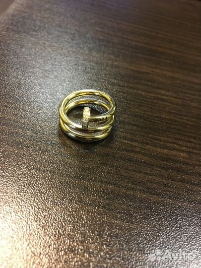 Золотое кольцо Cartier гвоздь 585 пробы