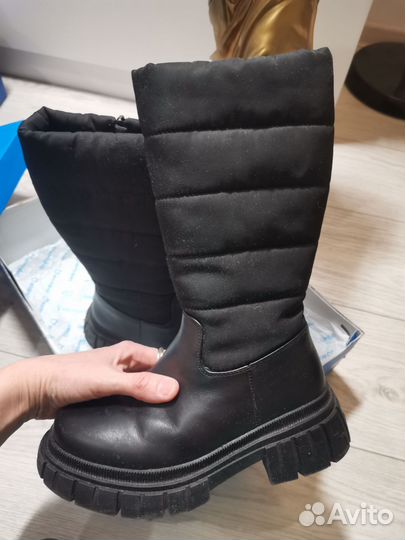 Сапоги зимние для девочки 34 котофей