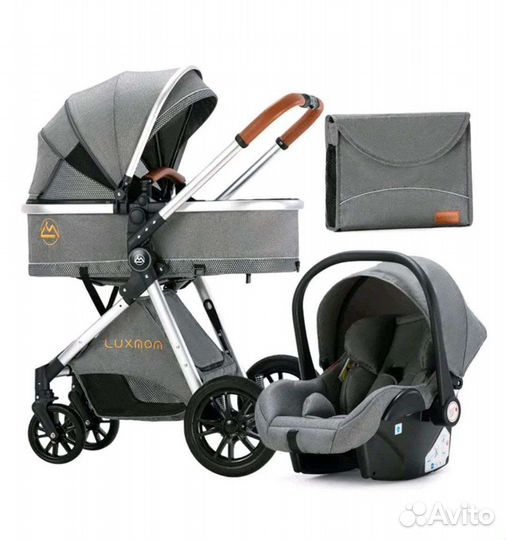 Коляска-трансформер 3в1 Luxmom V9 new