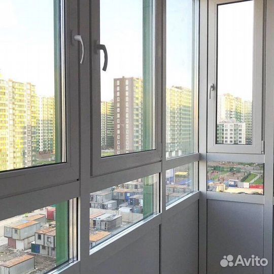 Остекление балконов и лоджий под ключ Y0974