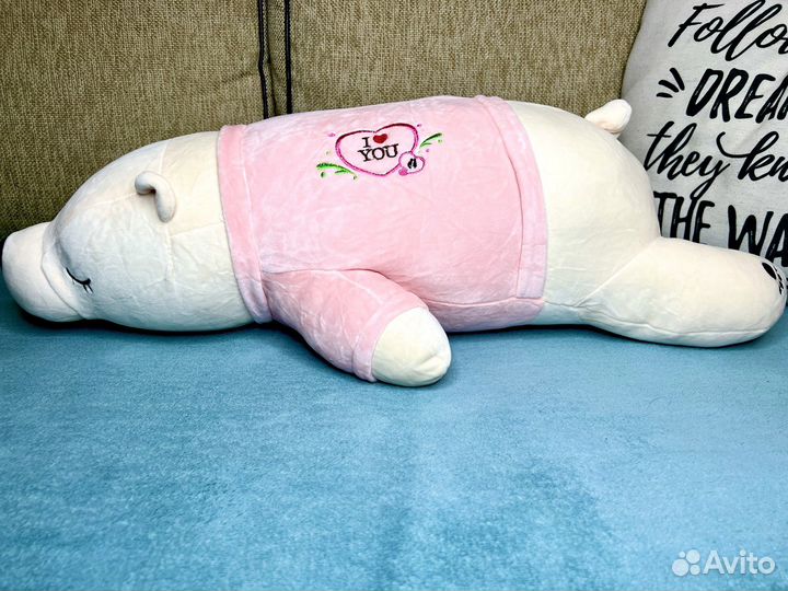 Плюшевый мишка подушка
