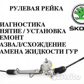 Профессиональный и быстрый ремонт рулевой рейки Шкода, Skoda со снятием-установкой или без.