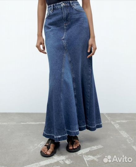 Джинсовая юбка zara