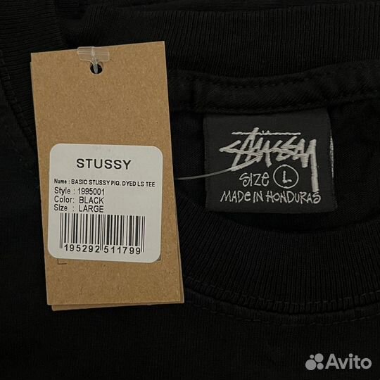 Stussy Лонгсливы Новые Оригинал