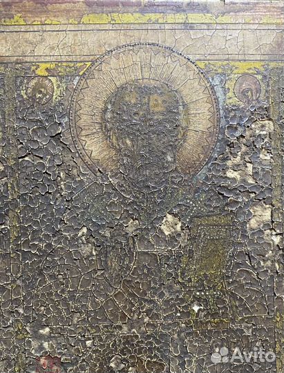 Старинная Икона Николай Чудотворец Святые