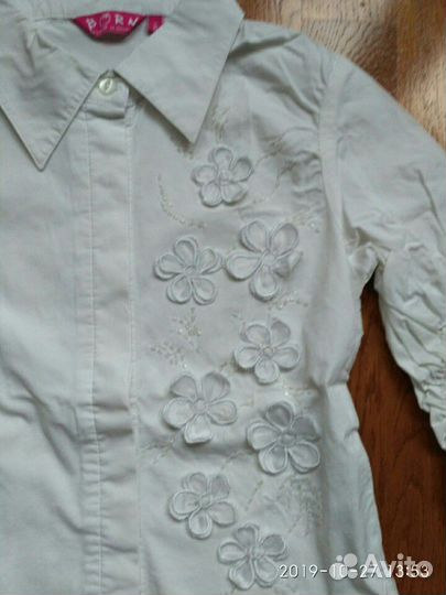 Белая блузка очень высокого качества