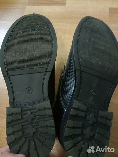 Ботинки 35-36, кожаные, лето