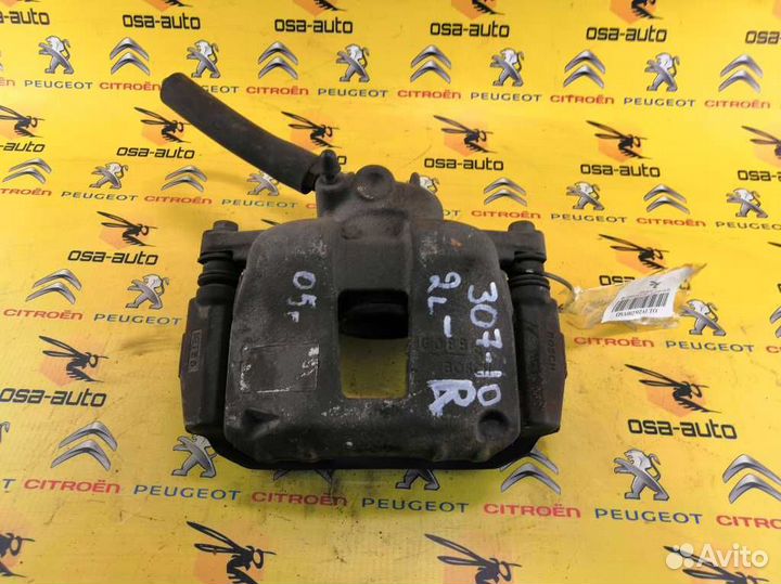 Суппорт тормозной передний правый peugeot 307