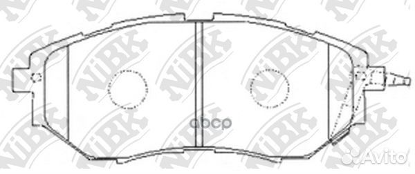 Колодки тормозные дисковые передние PN7499 NiBK