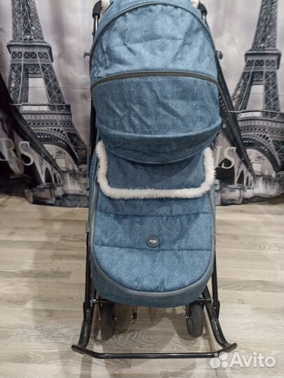 Детские санки коляска nika