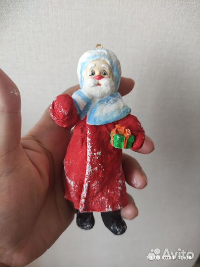 Ватные елочные игрушки 