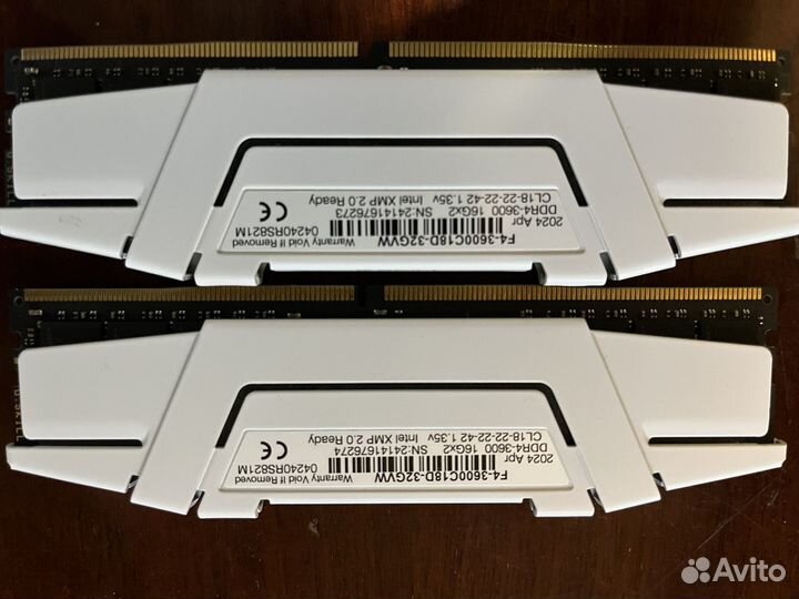 Оперативная память ddr4 32gb 3600mhz