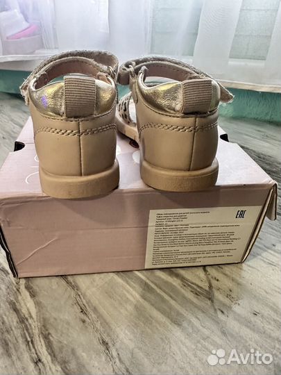 Сандалии для девочки tombi 22 (14,5 см)