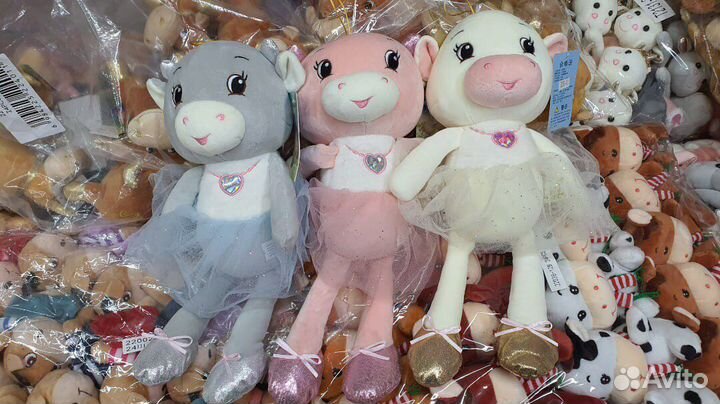 Игрушка коровка 40см