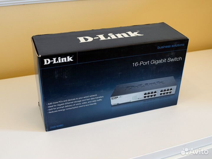 Гигабитный коммутатор D-Link DGS-1016D 16 портов