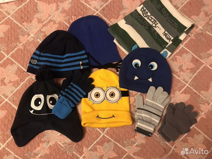Продам перчатки, варежки, краги и шапку с шарфом