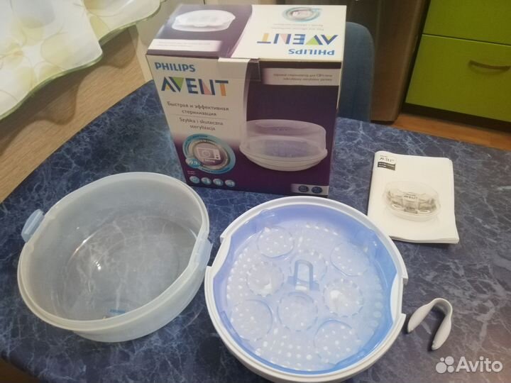 Стерилизатор avent паровой для свч-печи