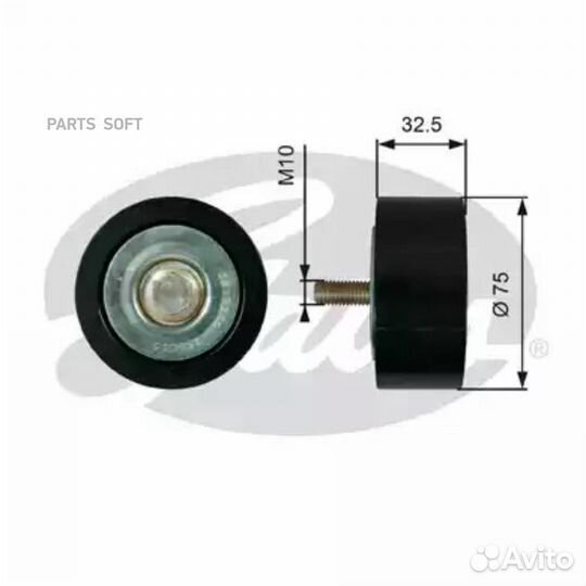 Gates T36739 T36739 ролик натяжителя ремня\ DAF 10