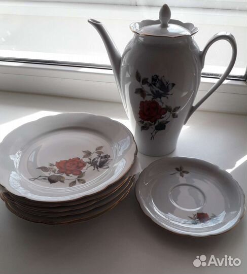 Тарелки Роза kahla гдр