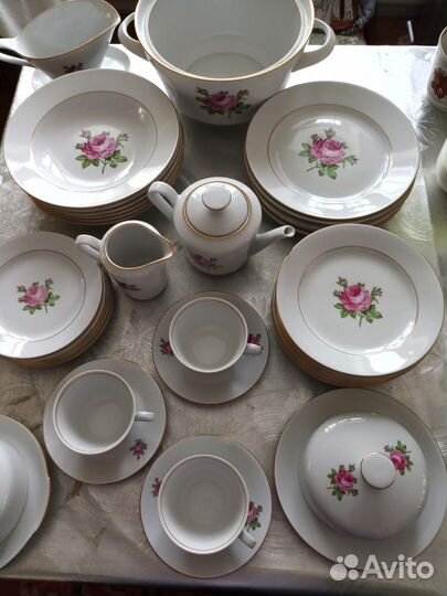 Столовый сервиз Кахла роза Добор поштучно