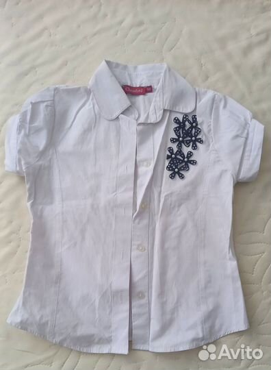 Блузка школьная белая для девочки