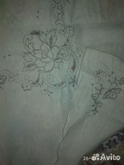 Скатерть, вышивка острова Мадейра