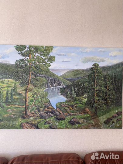 Картина акрилом на холсте