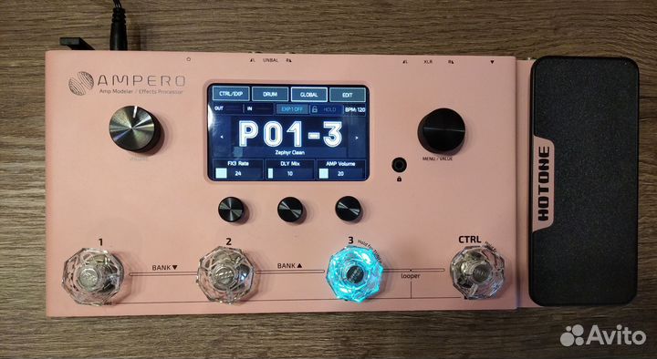 Гитарный процессор Hotone Ampero CP-100 Pink