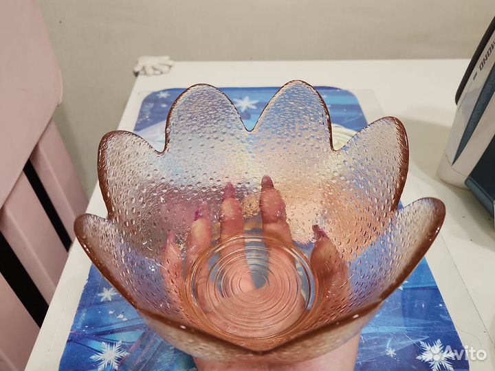 Салатник СССР, цветное стекло