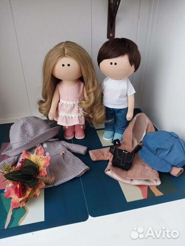 Текстильная кукла ручная работа