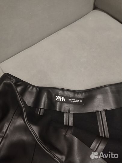 Кожаная юбка zara s