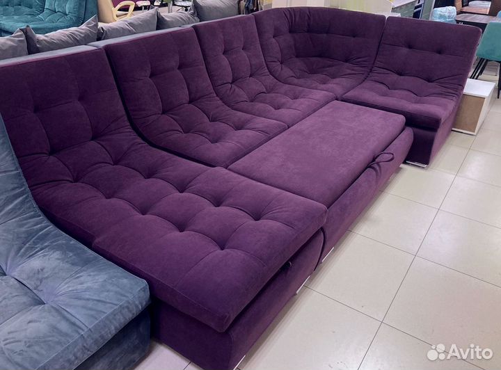 П образный диван