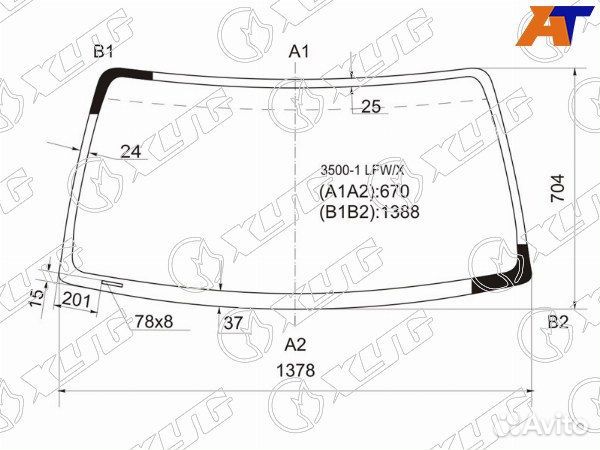 Стекло лобовое toyota 4runner