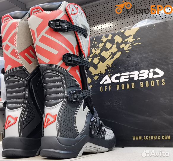 Мотоботы эндуро acerbis чёрные / красные