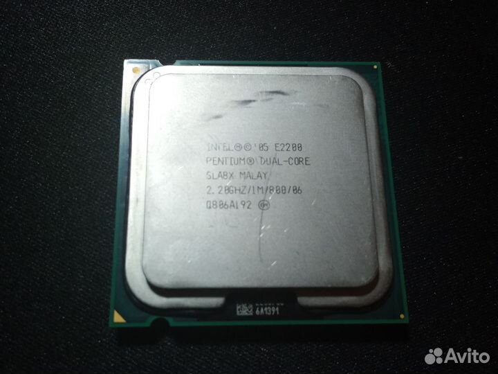 Процессор intle pentium dual-core SLA8X/malay