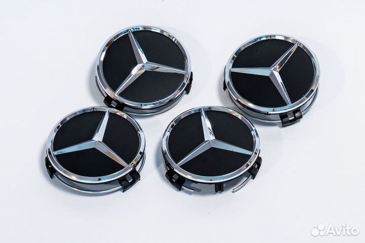 Заглушки ступиц Мерседес 75 мм