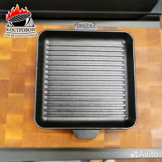 Порционная чугунная сковорода-гриль