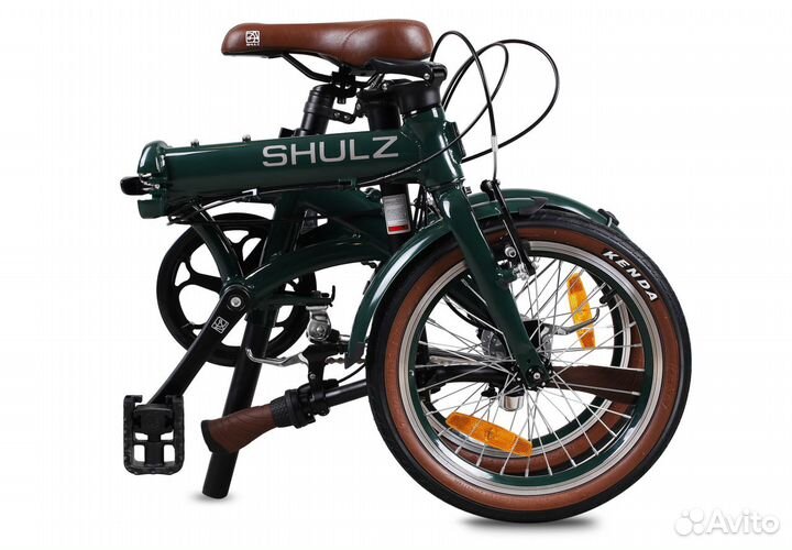 Cкладной велосипед Shulz Hopper 3 темно-зеленый