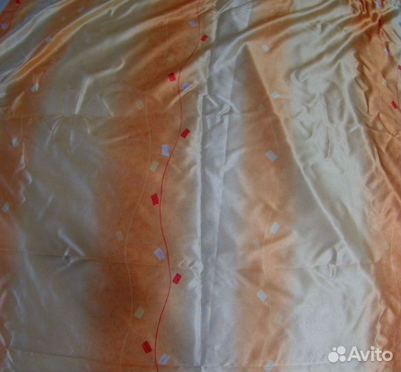 Шторы 4 шт (персиковый, желтый цвет)