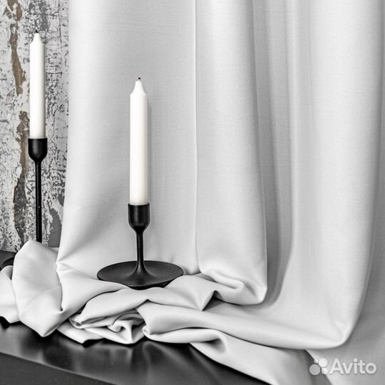 Шторы блэкаут Марсель Платиновый новые пошив