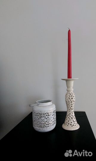 Подсвечники, керамика, металл, Zara home