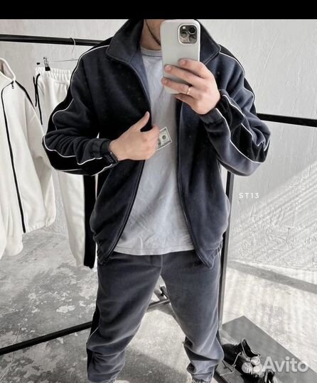 Спортивный костюм на флисе мужской