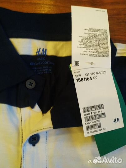 Поло h&m 158-164 новое