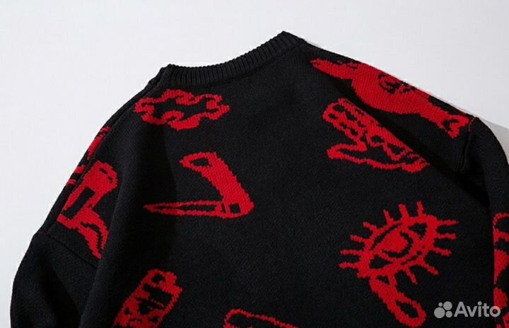 Свитер Anbullet Black Red